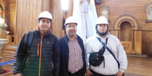 Team I+D+I trabajando en el levantamiento tecnico para la instalacion de la alarma contra incendios